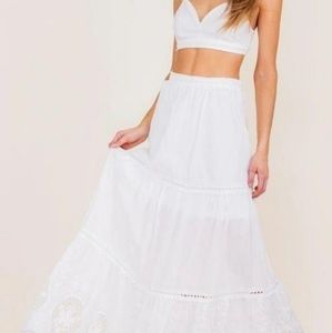 2 piece maxi skirt set